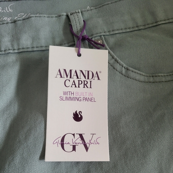 NWT Gloria Vanderbilt Amanda Plus Size Capris - Picture 3 of 12